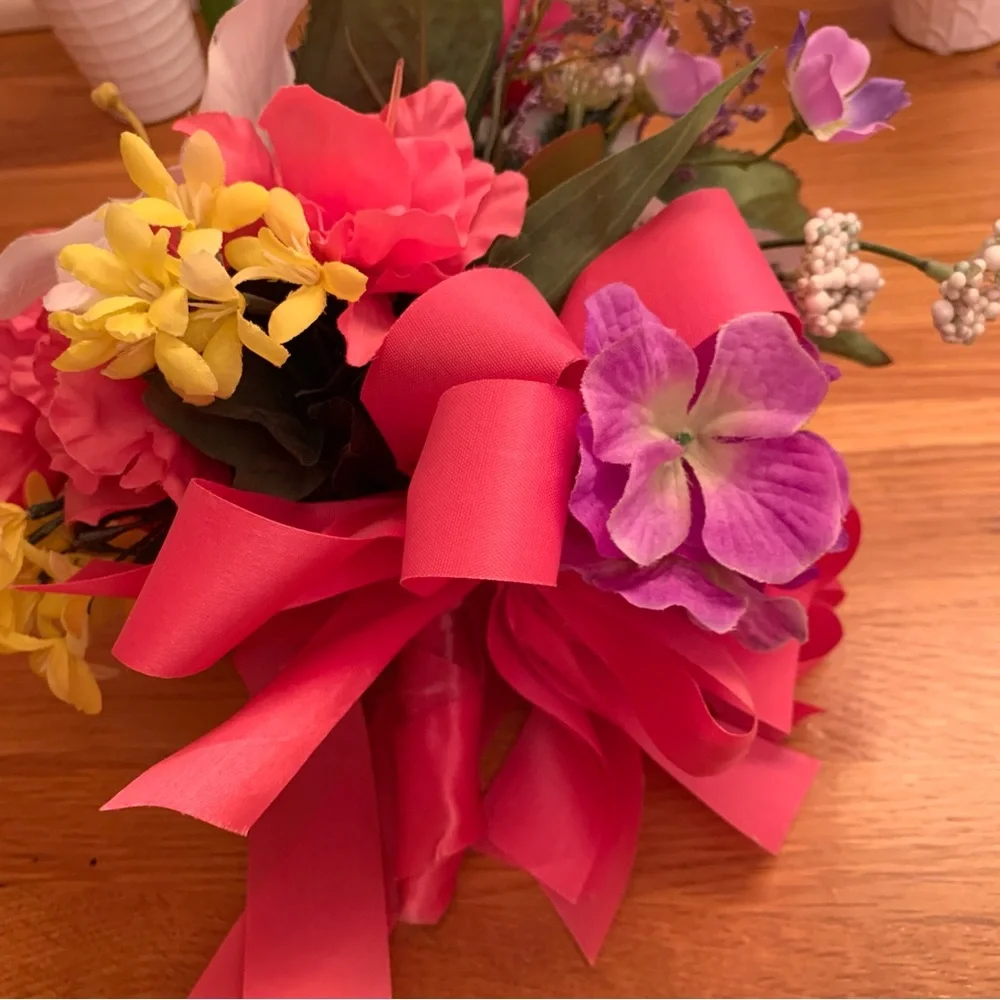 Handmade Wedding Bouquet Faux Floral Arrangement Faux Floral Bridal Bouquet